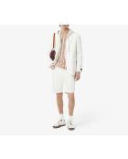 T-shirt in cotone con monogramma Latte/Iberis