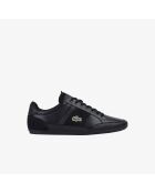 Sneakers Chaymon en cuir noires