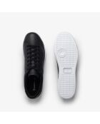 Baskets classiques en cuir 49SMA0032 noir/blanc