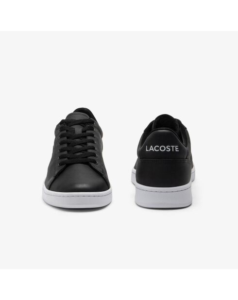 Baskets classiques en cuir 49SMA0032 noir/blanc