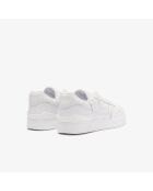 49SFA0075 weiße klassische Ledersneaker