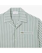 Kurzarmhemd mit lockerer Passform und weißen Streifen