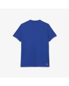 Sport-T-Shirt mit Farbblockmuster in Marineblau/Kosmoweiß