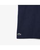 Sport-T-Shirt mit Farbblockmuster in Marineblau/Kosmoweiß