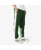 Sportliche Jogginghose im Colorblock-Design Grün/Weiß-Liamone