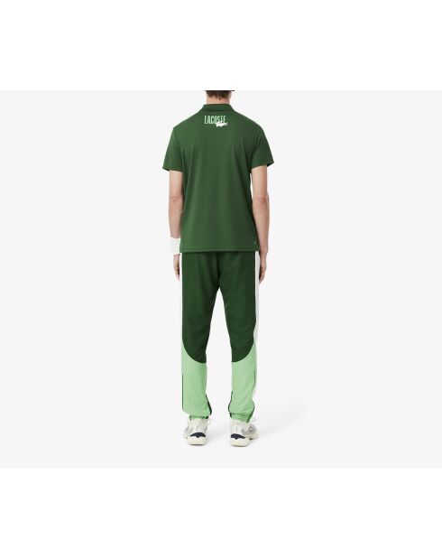 Sport joggingbroek met kleurvlakken groen/wit-liamone