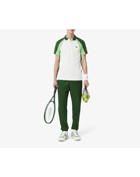 Sport joggingbroek met kleurvlakken groen/wit-liamone
