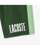 Sportshort met groen/limoenprint