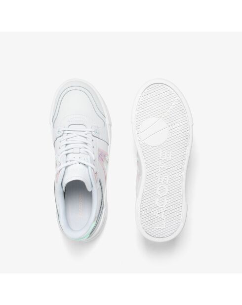 Zapatillas L002 Evo de piel blanca/rosa claro