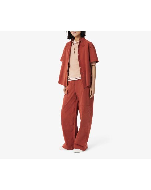 Iberis Oversize-Hose aus gewaschener Baumwolle