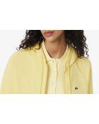 Sweatshirt zippé à capuche molleton jaune