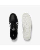Sneakers L001 en cuir noir/blanc