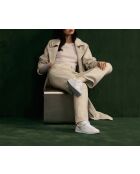 Carnaby Set wit/lichtroze leren sneakers