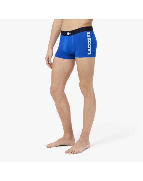 Lot de 3 boxers courts coton stretch gitane/ruisseau/marine
