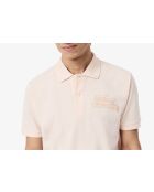 L.12.12 poloshirt met klassieke pasvorm en angora/latte-print