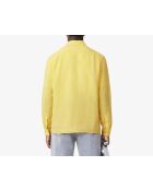 Chemise regular fit en lin jaune