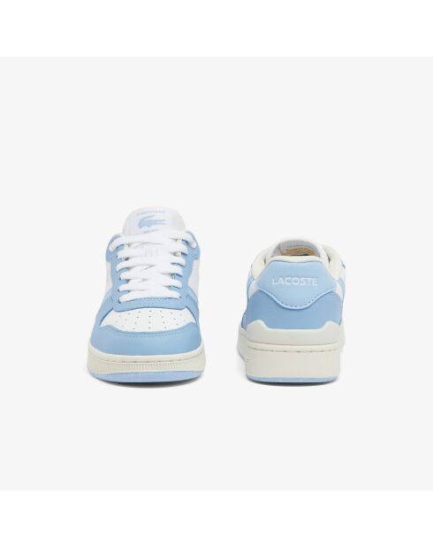 Sneakers T-Clip Set in pelle bianca/azzurra