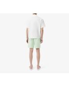 Liamon/wit gestreepte pyjamabroek van popeline met rechte pasvorm