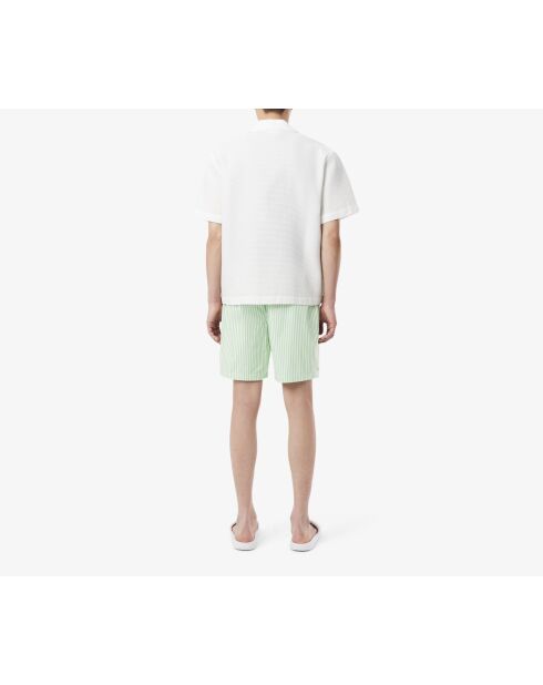 Liamon/wit gestreepte pyjamabroek van popeline met rechte pasvorm