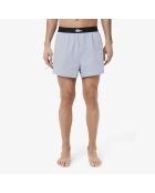 Confezione da 3 boxer in cotone tinta unita con stampa blu navy/metilene/tropicale