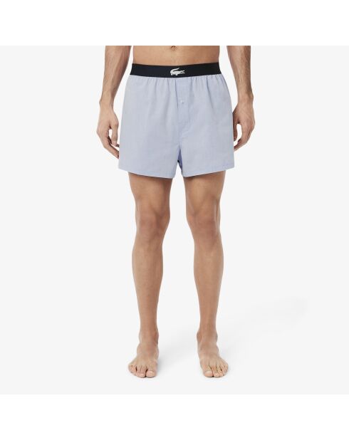 Confezione da 3 boxer in cotone tinta unita con stampa blu navy/metilene/tropicale