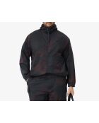 Marineblauw/Falcon/Espresso gradiënt bedrukt ripstop nylon jack