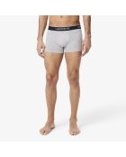 Confezione da 3 boxer corti in cotone elasticizzato verde/giallo/argento porcellana