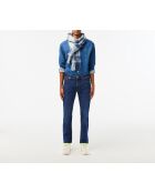 Slim-Fit-Jeans aus Baumwolle mit tiefem, mittelhohem Stretch-Denim