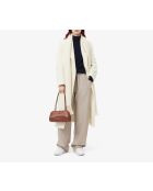 Sneakers L001 Set in pelle bianca/naturale