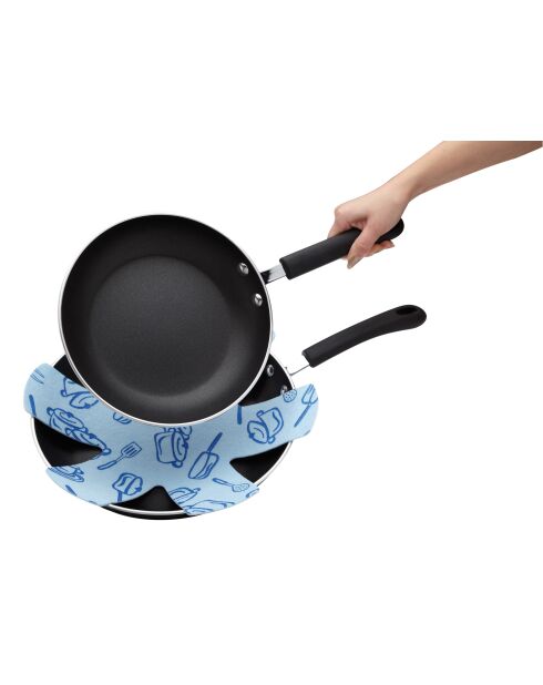 Ensemble de 3 protège-poêles - 0.3x38x38 cm