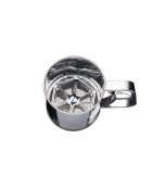 Meelzeef met zilveren trekker — 16x9,5x13 cm