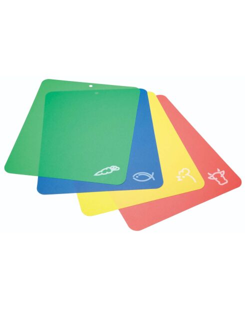 Tapis de découpe flexibles multicolore - 38x32.5x0.2 cm