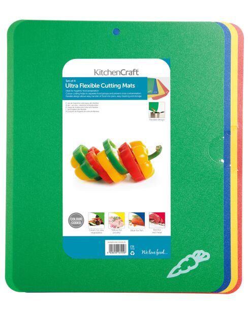 Tapis de découpe flexibles multicolore - 38x32.5x0.2 cm