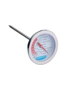 Thermomètre à viande argenté - 5x5x12 cm