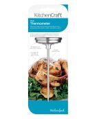 Thermomètre à viande argenté - 5x5x12 cm