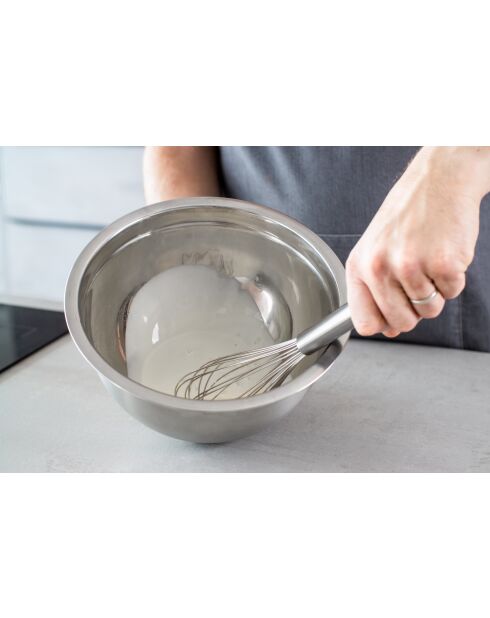 Ballonzweep met elf zilveren draden - 6,5x6,5x29,5 cm