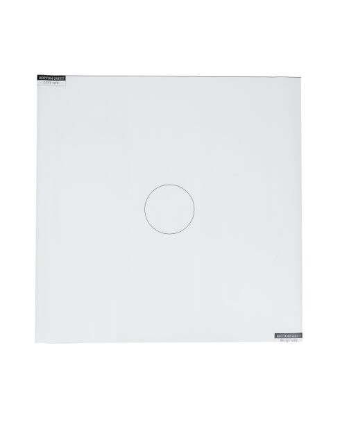 Tapis de glaçage en PVC à mesurer et à dérouler blanc - 3.5x3.5x50 cm