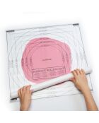 Tapis de glaçage en PVC à mesurer et à dérouler blanc - 3.5x3.5x50 cm