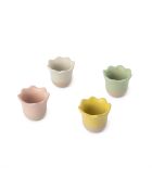 Coquetiers Big love excellent lot de 4 multicolores - 11.2x11.2x5.2 cm