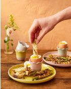 Coquetiers Big love excellent lot de 4 multicolores - 11.2x11.2x5.2 cm