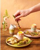 Coquetiers Big love excellent lot de 4 multicolores - 11.2x11.2x5.2 cm