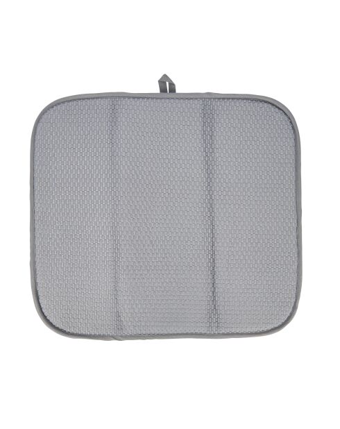 Grijze afdruipmat voor vaatjes - 41x45,5x0,7 cm