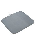 Grijze afdruipmat voor vaatjes - 41x45,5x0,7 cm