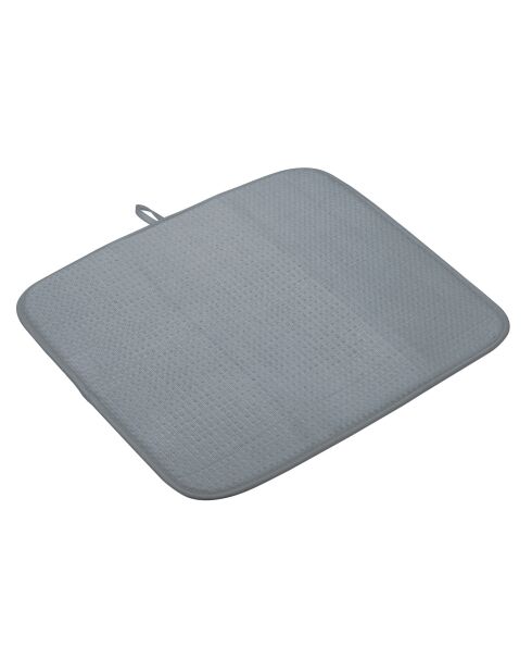 Grijze afdruipmat voor vaatjes - 41x45,5x0,7 cm
