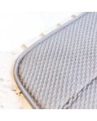 Grijze afdruipmat voor vaatjes - 41x45,5x0,7 cm