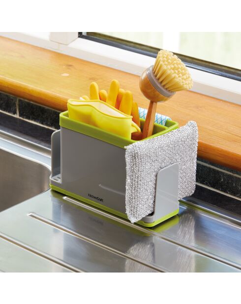 Grauer Waschbeckenschrank - 9,3 x 19,5 x 12 cm