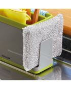 Grauer Waschbeckenschrank - 9,3 x 19,5 x 12 cm