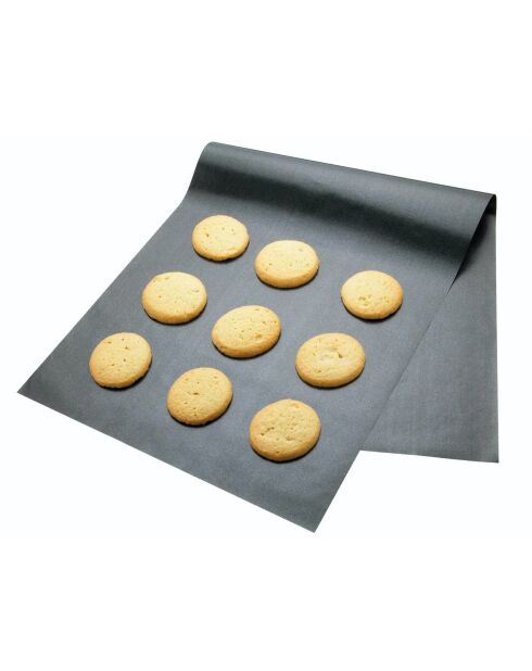 Grijze bakmat met antiaanbaklaag - 0,010x80x33 cm