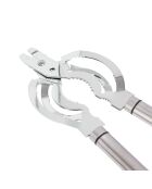 Zilveren ovale potopener/flesopener - 25,9x8,9x1,5 cm