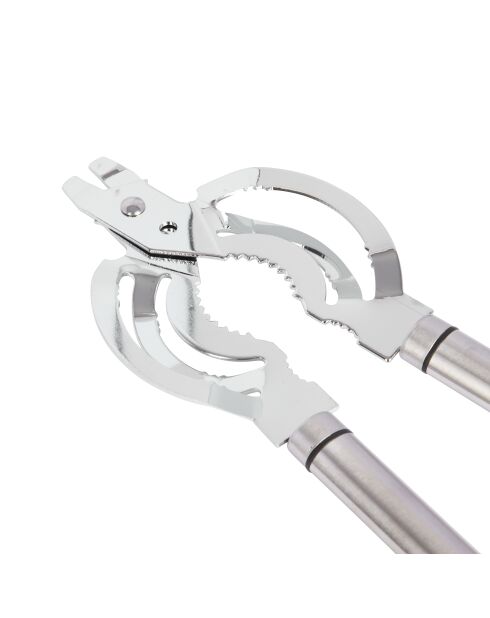 Zilveren ovale potopener/flesopener - 25,9x8,9x1,5 cm